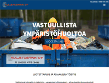 Tablet Screenshot of kuljetusrinki.com
